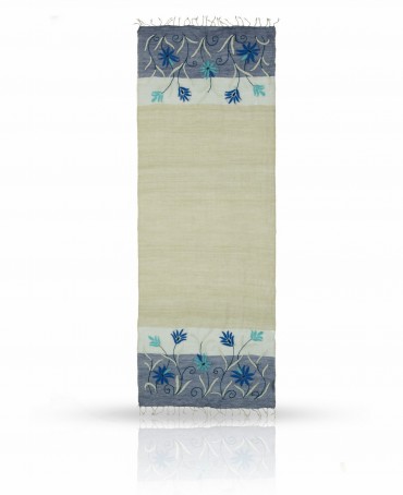 Палантин Женский ZW.EMB/BLEU.GREY